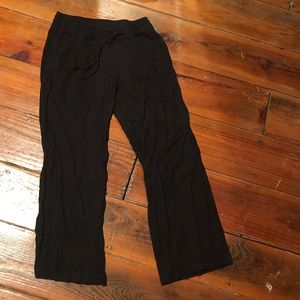 Old Navy Black drawstring Pants - Linen Blend